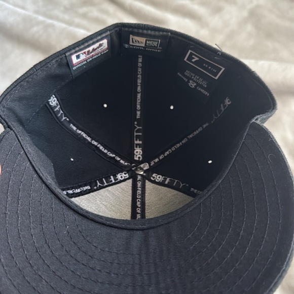 Oakland A’s black fitted hat size 7 - Picture 2 of 3